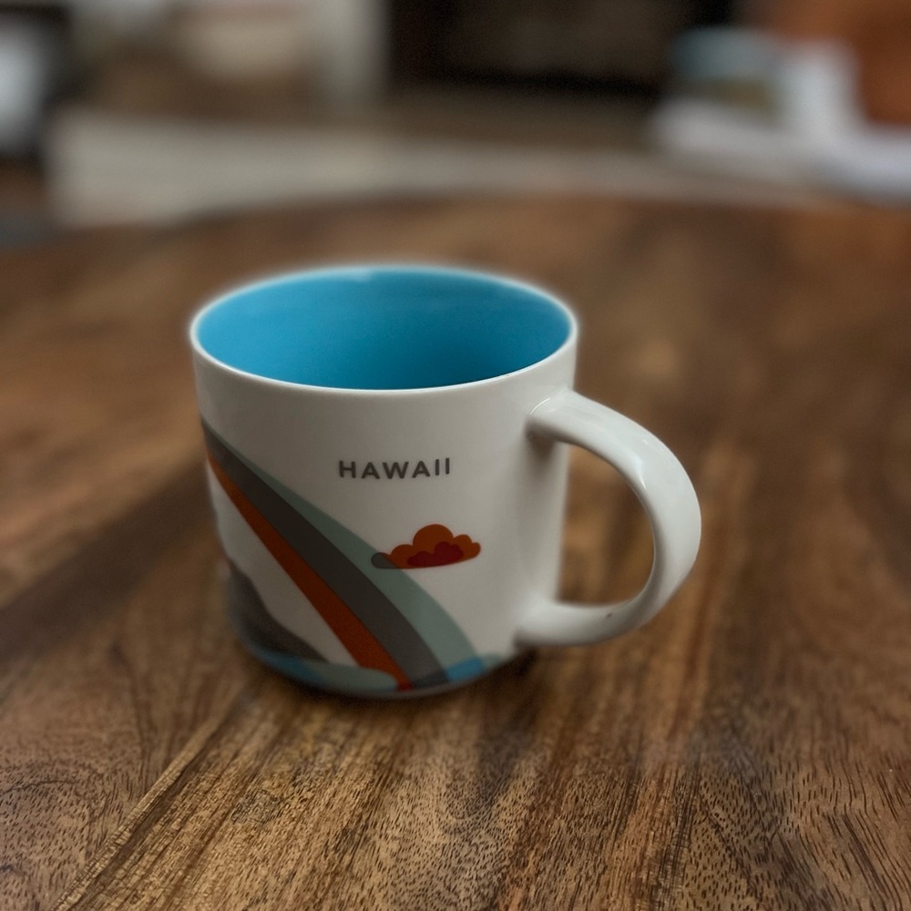 2016 Starbucks Hawaii | You Are Here Collection | Mug Cup | Rainbow Volcano